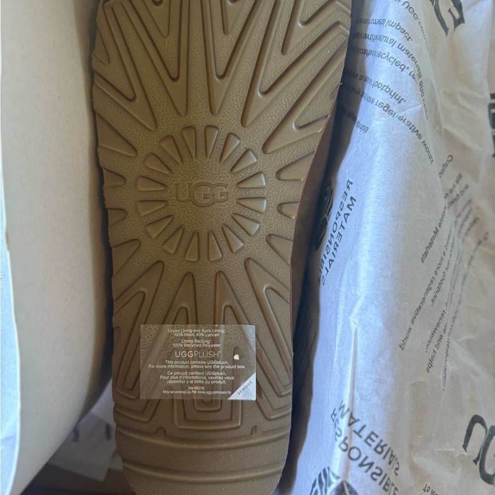 UGG Men's Tan Suede Loafers - Tasman - Chestnut - Picture 4 of 6